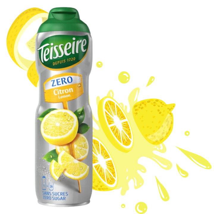 Syrop Teisseire Lemon 600ml Cytrynowy Bez Cukru koncentrat do wody drinkówAMK