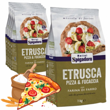 Mieszanka mąka na pizza włoska i focaccia ETRUSKIEJ...