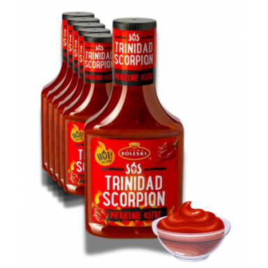 Roleski Sos Trinidad Scorpion Hot sosy ostre 6x340g...