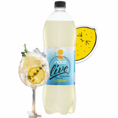 Napój zawartością soku gazowany bitter lemon NATA...