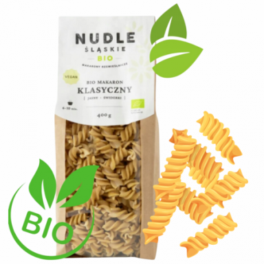 Makaron Świderki BIO 400g Vegan NUDLE ŚLĄSKIE...