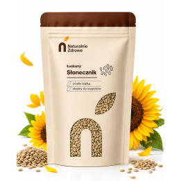 Słonecznik łuskany 1kg pestki Naturalnie Zdrowe zdrowa przekąska do musli