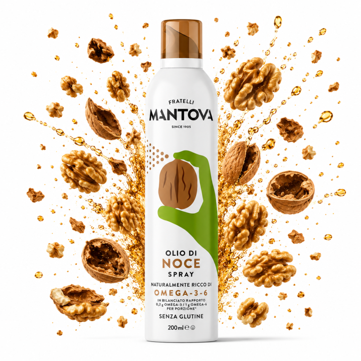 Olej z Orzechów Włoskich Spray Mantova 200 ml Premium Walnut Oil Spray FIT