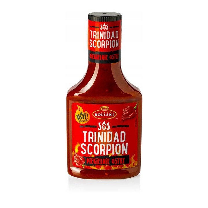 Roleski Sos Trinidad Scorpion Hot sos piekielnie ostry 340g do grilla AMK24