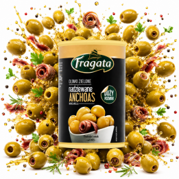 Oliwki zielone z anchoas FRAGATA sardele 300g przyjęcie impreza przekąska AMKpl
