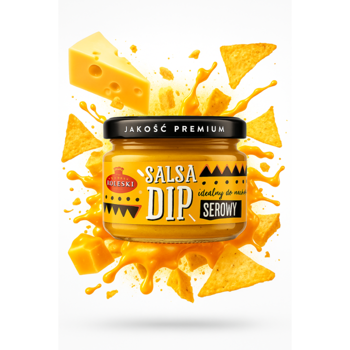 Roleski Dip Serowy Sos Do Nachos Chipsów Frytek Burgerów 220g Salsa Dip