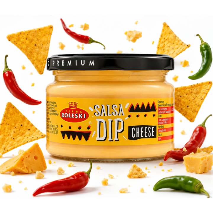 Roleski Dip Serowy Sos Do Nachos Chipsów Frytek Burgerów 220g Salsa Dip