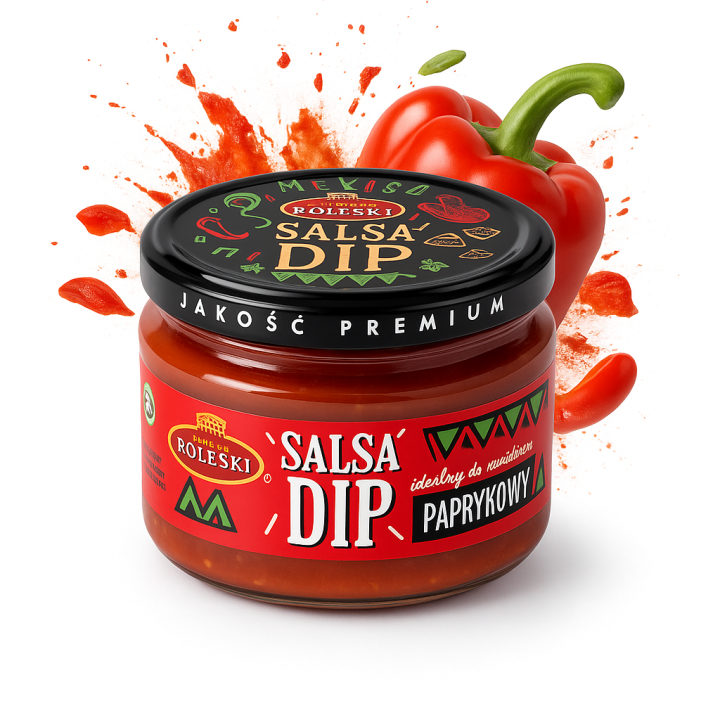 Roleski Salsa Dip Paprykowy 240g Sos Do Nachos Chipsów Przekąsek i Grilla