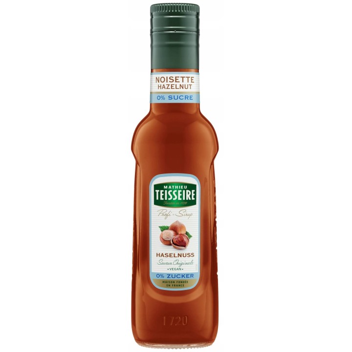 Syrop Mathieu Teisseire Hazelnut ZERO ORZECH LASKOWY bez cukru 250mlAMK