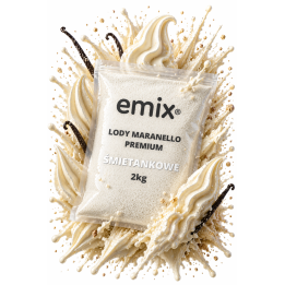 Emix Proszek do lodów włoskich śmietankowych 2kg wydajny soft ice