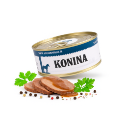Konserwa Konina 300g chude mięso końskie lekkostrawne niskokaloryczne 0,300 AMK