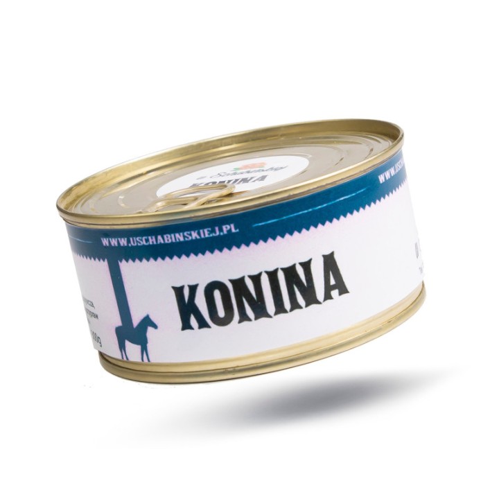 Konserwa Konina 300g chude mięso końskie lekkostrawne niskokaloryczne 0,300 AMK