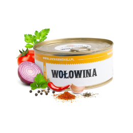Konserwa Wołowina 300g U Schabińskiej 96% mięsa naturalna bez konserwantów AMK