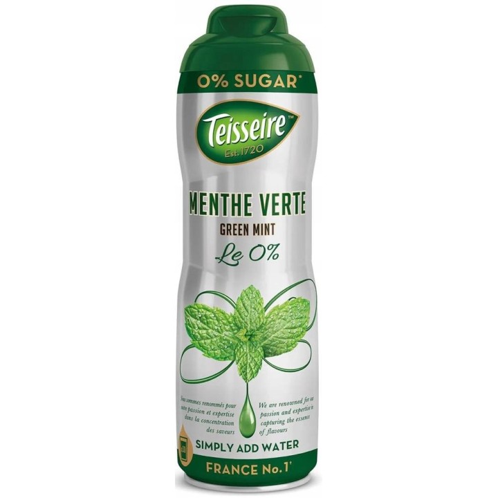 Syrop Green Mint bez cukru 600ml TEISSEIRE dodatek do napojów drinków AMK