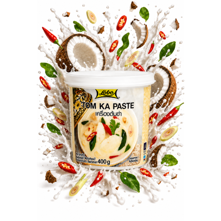 Lobo Pasta TOM KA 400G Pasta Tajska Zupa Kokosowa Koncentrat Baza Do Zupy 400gAMK