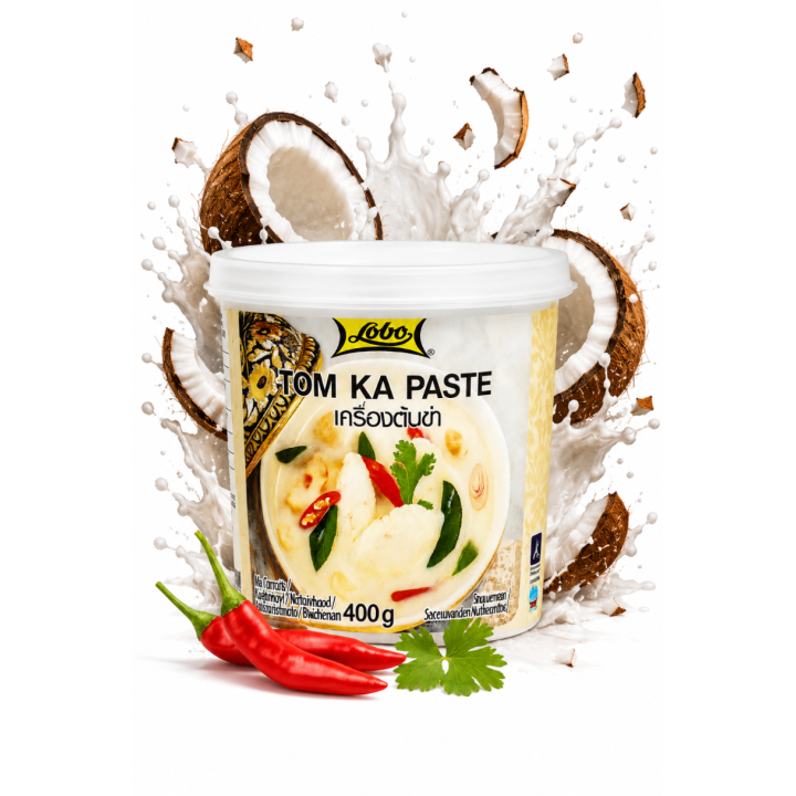 Lobo Pasta TOM KA 400G Pasta Tajska Zupa Kokosowa Koncentrat Baza Do Zupy 400gAMK