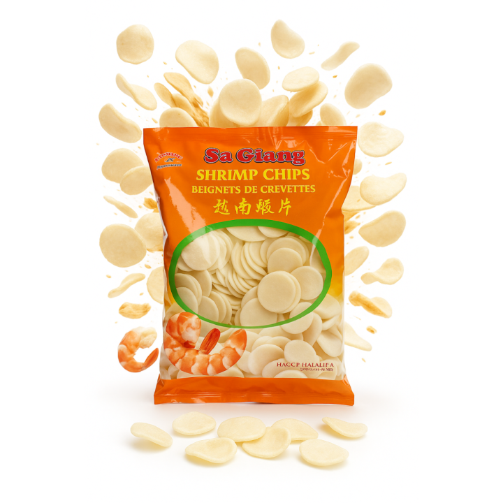 Chipsy krewetkowe do smażenia Shrimp Chips Prawn Crackers 1kg SA GIANG AMK