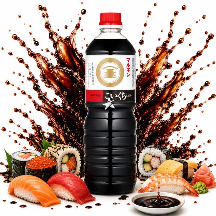 Sos Sojowy Ciemny Koikuchi Marukin 1L Japoński azjatycki sos do sushi i dań TO AMK