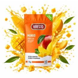 Mango liofilizowane Kresto 15g MANGO 100% owoc, zdrowa przekąska bez cukruAMK