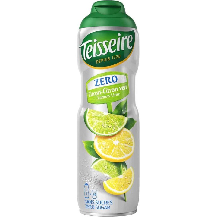Syrop koncentrat LEMON LIME BEZ CUKRU 600ml syrop cytryna limonka TEISSEIRE AMK
