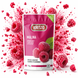 Malina liofilizowana 15g KRESTO 100% naturalny owoc, bez cukruAMK