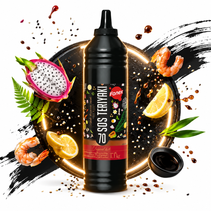 Fanex Sos Teriyaki Orientalny 1,1kg Do Dań Azjatyckich Gastronomiczny