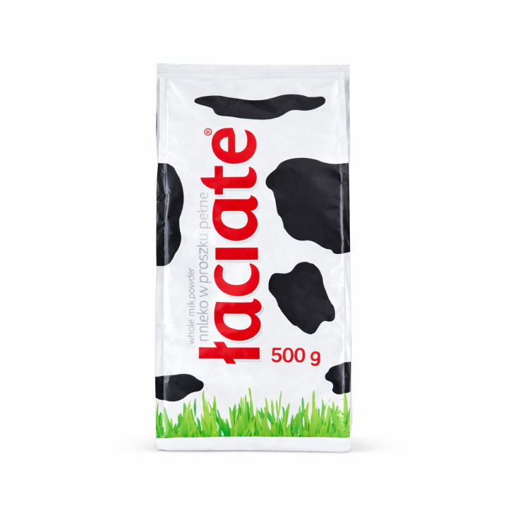 Mleko w proszku pełne 500g Łaciate zawartość tłuszczu 27% do deserów AMK