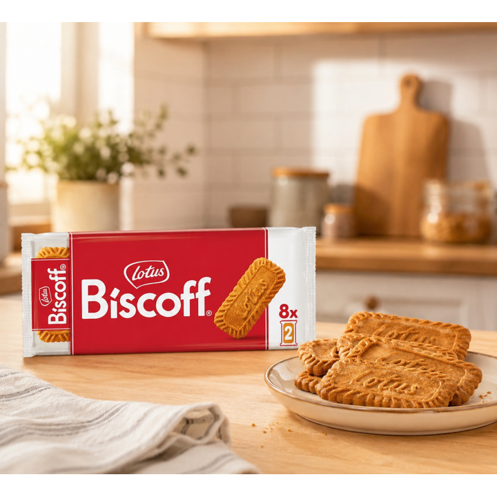 Lotus Biscoff Ciasteczka Karmelizowane 124 g Do Kawy i Deserów Belgijskie