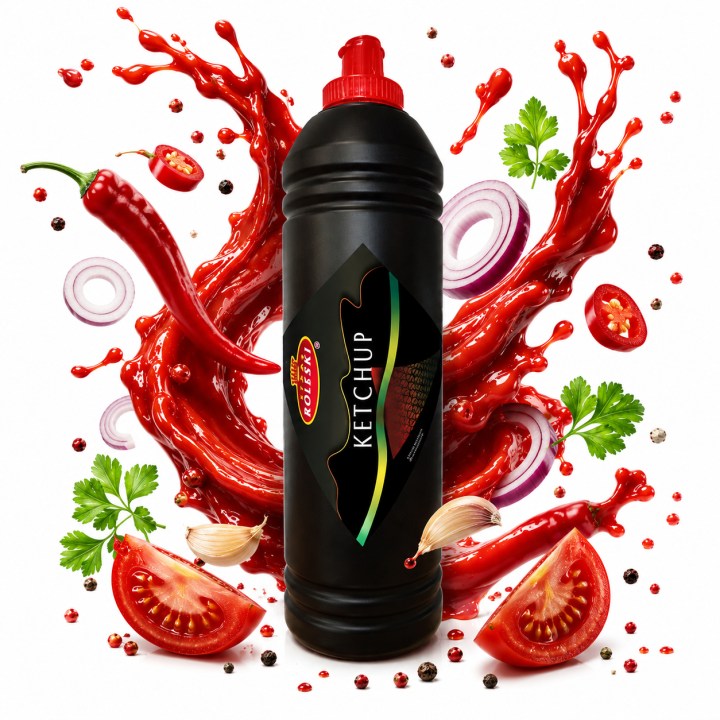 Roleski Ketchup Pomidorowy Łagodny 1,25kg Sos Gastronomiczny Street Food