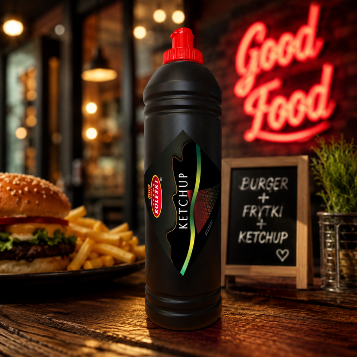 Roleski Ketchup Pomidorowy Łagodny 1,25kg Sos Gastronomiczny Street Food