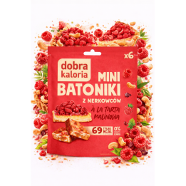DOBRA KALORIA Mini batoniki z nerkowców à la tarta malinowa 102 g