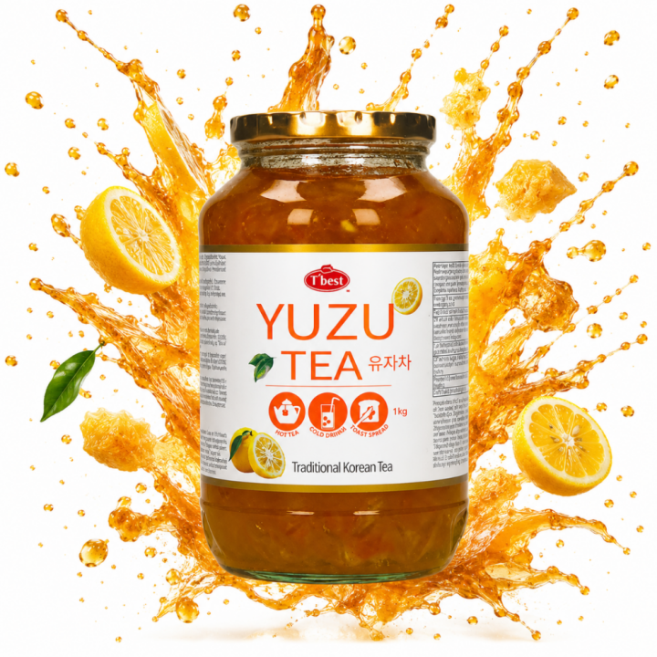 Koreańska Herbata Konfitura T’Best Yuzu 1kg do Wody Napój Cytrusowy Tea
