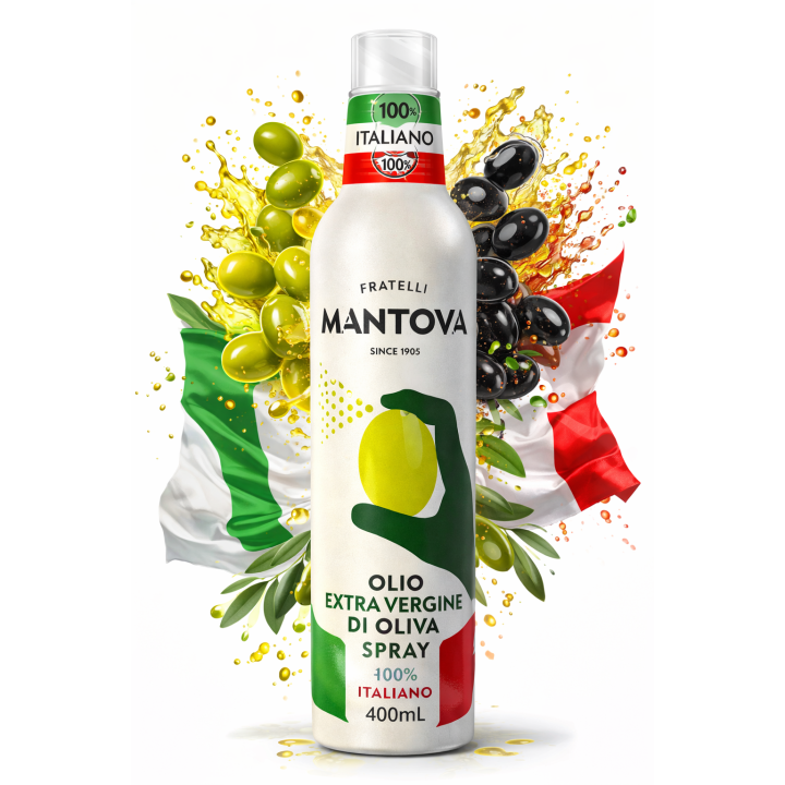 Oliwa z Oliwek Extra Virgin Spray Mantova 400ml Do Smażenia Grill sałatek