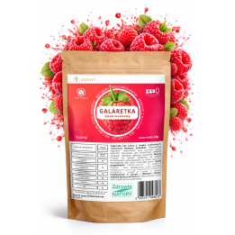 Galaretka KETO Malinowa 35g Bez Cukru 0 Węgli 5 Porcji FIT