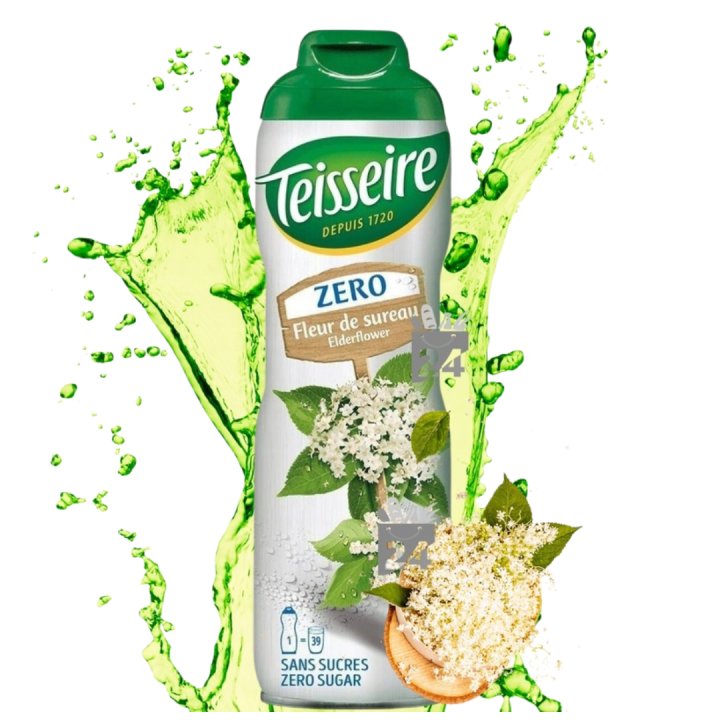 Syrop Kwiat Czarnego Bzu 600ml bez cukru koncentrat do wody drinków koktajli AMK