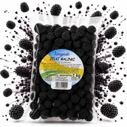 Żelki Malinki Czarne Vangusto 1kg Bardzo Smaczne Świeże black raspberry