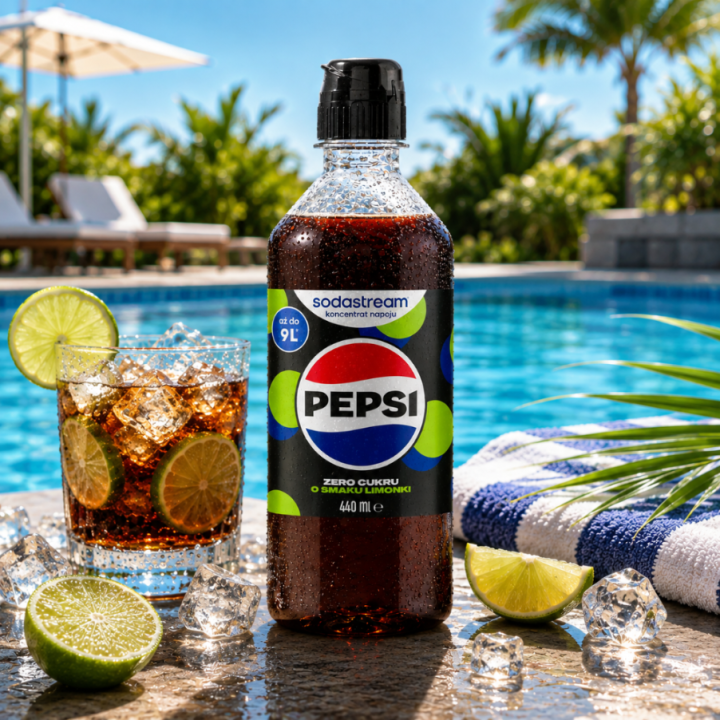 Koncentrat SodaStream Pepsi Lime Zero 440 ml do Saturatora Koncentrat.!