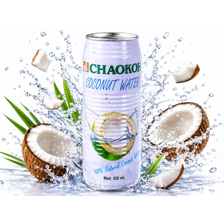 Woda Kokosowa CHAOKOH 520 ml Natural Coconut Water FIT  Kuchnia Azjatycka