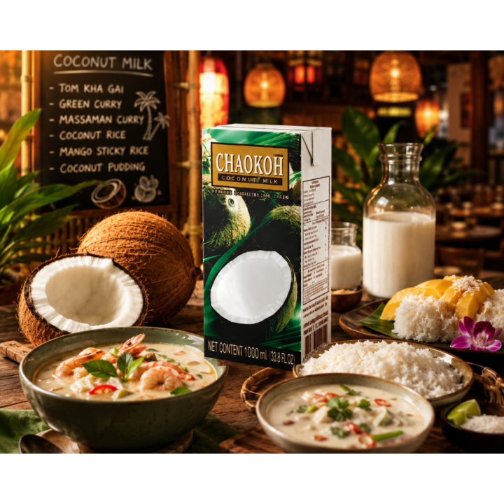 Mleko kokosowe 18% tłuszczu 1L Do Kuchni Azjatyckiej Gastronomiczny