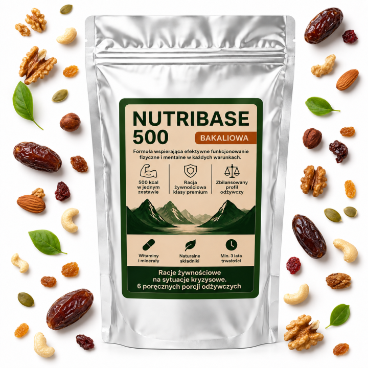NUTRIBASE 500 Bakaliowa Racja Żywnościowa Survival 6 x 22 g Outdoor Food
