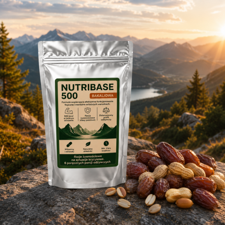 NUTRIBASE 500 Bakaliowa Racja Żywnościowa Survival 6 x 22 g Outdoor Food