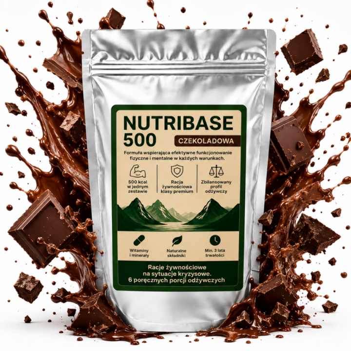 NUTRIBASE 500 Czekoladowa Racja Żywnościowa 132 g Survival Food