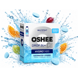 OSHEE DROP IN HydroTabs Elektrolity + Witaminy Wieloowocowy 8 tabletek amk