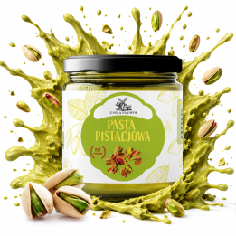 Pasta pistacjowa 100 % pistacji krem masło smarowidło 500 g pistacjoweAMK