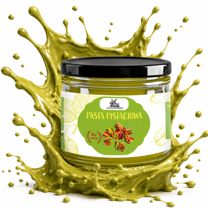 Pasta pistacjowa 100 % pistacji krem masło smarowidło pistacjowe 200 gAMK