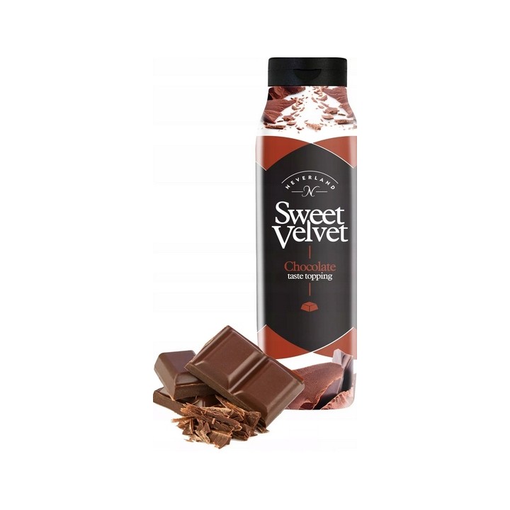 Sos do deserów Neverland czekoladowy 1000 g Sweet Velvet polewa do lodów gofry AMK