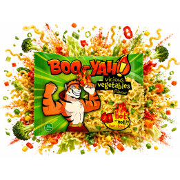 Instant Noodles Vegetable Flavour 60g makaron chiński warzywny BOO-YAH!.
