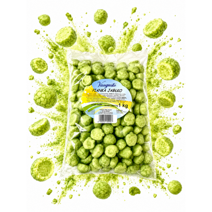 Vangusto Pianki Jabłuszka 1kg Cukierki Idealne Na Imprezy  Jabłka 1000g