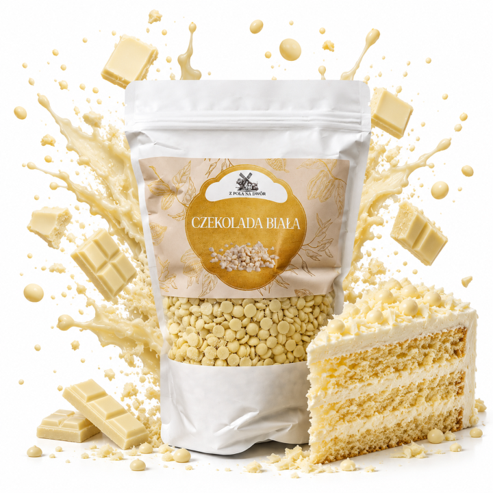Czekolada Biała 1KG do Rozpuszczania  Fontanny Fondue Wypieków Deserów