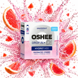 OSHEE DROP IN HydroTabs Grejpfrut Elektrolity Witaminy 8 Tab Bez Cukru FIT